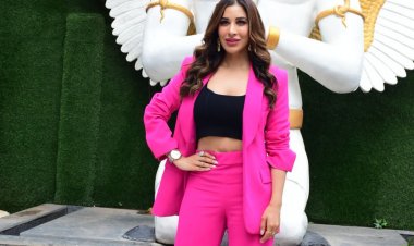 अपने नए म्यूज़िक एल्बम 'गोरी है' के प्रमोशन के जयपुर पहुंची सोफी चौधरी