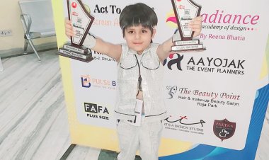 किड्स फैशन शो : चाइल्ड मॉडल अर्विक बैराठी को बेस्ट ड्रेस बॉय और मोस्ट एक्टिव बॉय का अवार्ड, जीता सभी का दिल