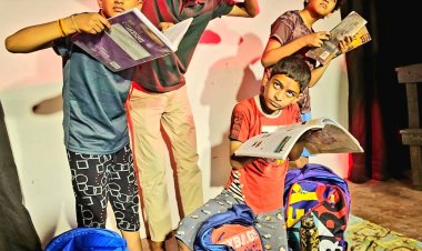 नाटक में बच्चों की मनोदशा को मंचित किया