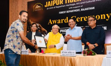 Jaipur Tiger Festival: वाइल्ड लाइफ में बेहतरीन रिपोर्टिंग के लिए सौरभ सम्मानित