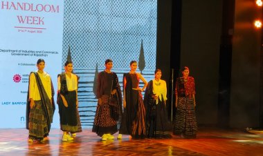 National Handloom day: नेशनल हैण्डलूम वीक -2023: वसुधैव कुटुम्बकम् की थीम पर हुआ फैशन शो