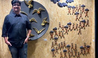 जयपुर के आर्टिस्ट मनीष शर्मा का सोलो शो दिल्ली में शुरू हुआ