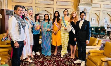 Miss World 2023: जयपुर की पूर्व राजकुमारी दीया कुमारी ने जयपुर में मिस वर्ल्ड 2023 टीम का स्वागत किया