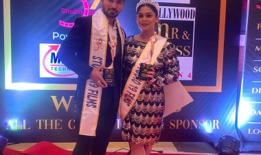 शुभम को बेस्ट स्पीकर एंकर का अवार्ड