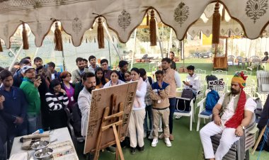 Nutmeg Art Cafe: नटमेग आर्ट कैफे में आर्ट वर्कशॉप का आयोजन