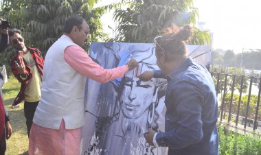 Janmanas Ke Ram: देशभर के कलाकारों ने "जनमानस के राम" में कैनवास पर उकेरे आस्था के भाव