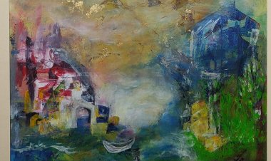 artist work:कनाडा से जयपुर की इंदु वर्मा कैनवास पर लेकर आईं वहां के खूबसूरत नजारे