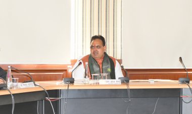 Chief Minister Bhajanlal Sharma: सौ दिवसीय कार्ययोजना के लक्ष्यों को प्रभावी ढंग से करें पूरा  विभागों में नवाचारों को दिया जाए बढ़ावा  - मुख्यमंत्री भजनलाल शर्मा