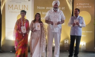 book Maun, A Meeting with Silence: पुस्तक मौन, ए मीटिंग विद साइलेंस का विमोचन 