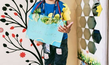 world earth day: चाइल्ड मॉडल- एक्टर अर्विक बैराठी ने दिया सेव अर्थ सेव लाइफ का संदेश