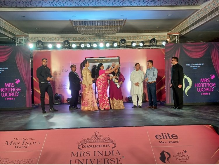 Diwalicious Mrs. India Universe ceremony: क्राउनिंग सेरेमनी में ताज पहनकर खिले प्रतिभागियों के चेहरे
