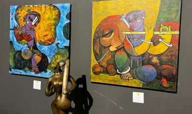 Echoes of Tradition art exhibition: मनुष्य मनोभाव और कृष्ण लीलाओं से प्रेरित रही 'एकोज़ ऑफ़ ट्रेडिशन' आर्ट एग्जीबिशन