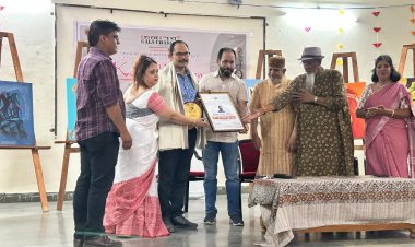 National Level Artist program: कलाकारों ने कैनवास पर टैलेंट दिखाया