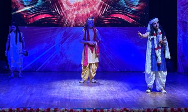 श्री कृष्ण के जीवन चरित्र से नाटक में दी मानव जीवन को सफल करने की सीख