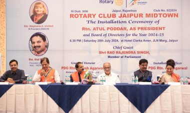 Rotary Club Jaipur Midtown: अतुल पोद्दार बने रोटरी क्लब जयपुर मिडटाउन के नए अध्यक्ष