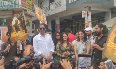 Rajasthani film Bharkhama: कलाकारों ने पहली बार राजस्थानी फिल्म के लिए निकाला पैदल मार्च, भरखमा का ट्रेलर किया लॉन्च