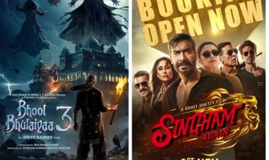 Bhool Bhulaiyaa 3 & Singham Again Release today: आज दो बड़ी मूवीज का क्लैश, सुपर स्टार कास्ट की बढ़त तय!.. पूरे आर्टिकल के लिए क्लिक करे लिंक पर