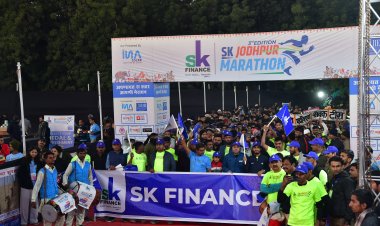 SK Jodhpur Marathon: शीतलहर के बीच एसके जोधपुर मैराथन में दिखा धावकों का जज्बा