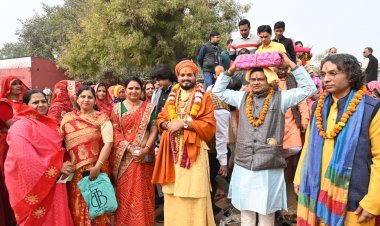 श्री शिव महापुराण कथा महोत्सव का कलश यात्रा के साथ हुआ शुभारंभ