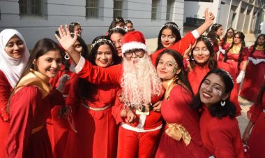 Christmas festival : क्रिसमस का त्योहार धूमधाम से मनाया