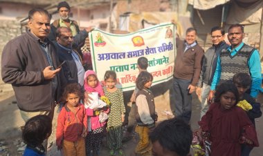 जरूरतमंदों को गर्म कपड़ों का वितरण 