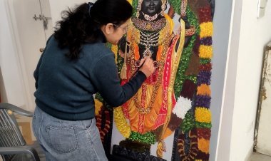 Shri Ram Arts Festival Exhibition: कैनवास पर साकार हुए श्री राम के जीवन प्रसंग