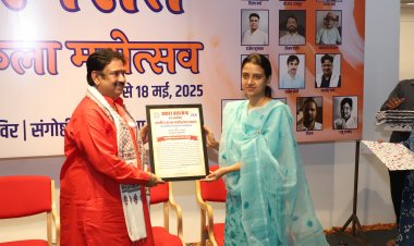 समदर सिंह, गोविंद रामदेव, मनदीप और विक्रम सिंह को मिला रंगरीत कला अवार्ड