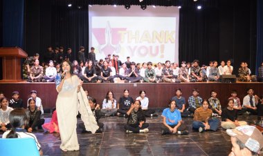 ग्रेड 8 के बच्चों ने असेंबली के माध्यम से वैश्विक मुद्दों पर जागरुकता का दिया संदेश