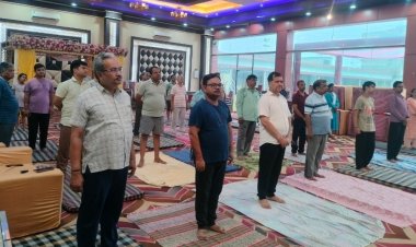 अन्तरराष्ट्रीय योग दिवस मनाया