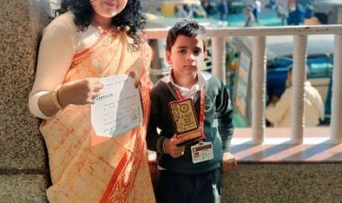 रचनात्मकता की उड़ान: संभित माथुर को क्ले मॉडलिंग में मिला सम्मान