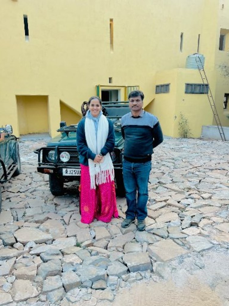 झालाना में शटल क्वीन का वन्य रोमांच, साइना नेहवाल ने देखा लेपर्ड ‘राणा’ का शाही अंदाज