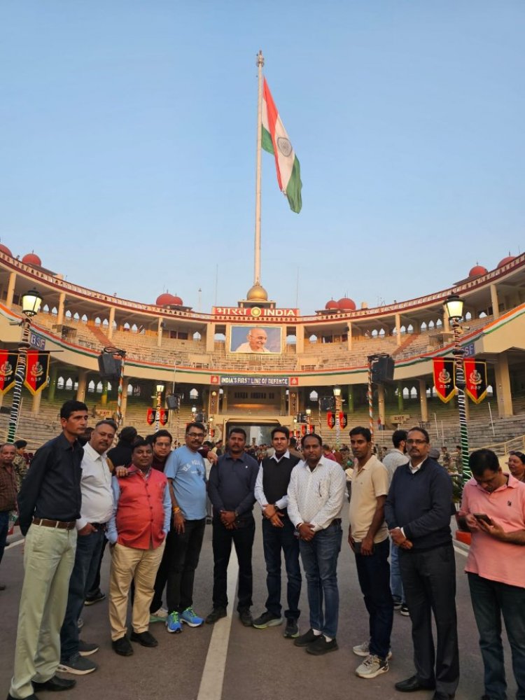 अटारी बॉर्डर पर गूंजा राष्ट्रगौरव, पीआईबी जयपुर के पत्रकारों ने अमृतसर में महसूस की देशभक्ति की धड़कन