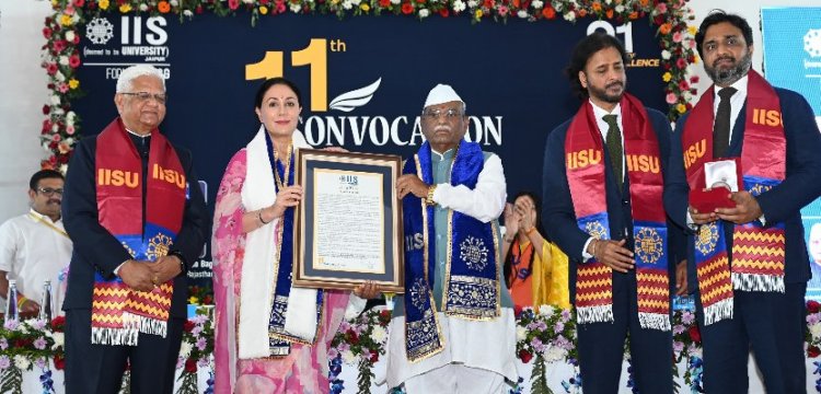 आईआईएस यूनिवर्सिटी के दीक्षांत में दिया कुमारी सम्मानित, 3450 विद्यार्थियों ने रचा सफलता का इतिहास