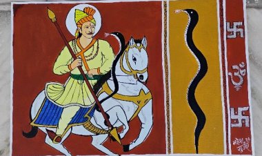 रूस में चमकी राजस्थान की कला: महेश गुर्जर की तेजाजी पेंटिंग को अंतरराष्ट्रीय सम्मान