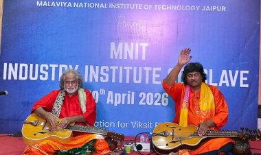 “When Strings Spoke to the Soul: A Mesmerizing Musical Dialogue by Pandit Vishwa Mohan Bhatt & Salil Bhatt Enchants Jaipur”