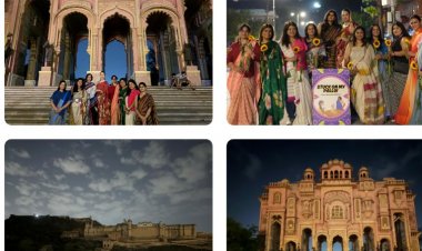 “साड़ी में सजीं, आत्मविश्वास से भरीं: महिलाओं का जयपुर नाइट आउट बना सुरक्षा और साहस की नई मिसाल”